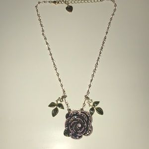 Betsey Johnson Rose Necklace